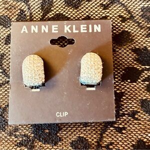 Anne Klein Silver and Gold Clip Earrings